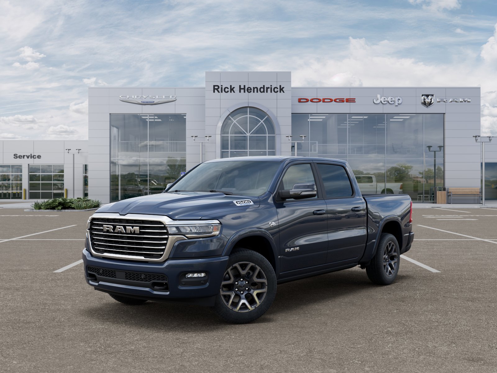 New 2026 Forged Blue Metallic Exterior Paint RAM Laramie image 38