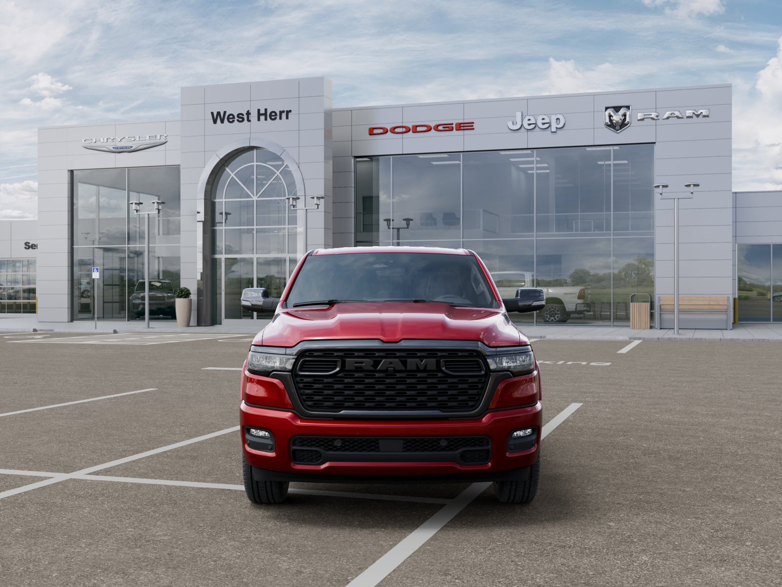 New 2026 Molten Red Pearl-Coat Exterior Ram RAM 1500 BIG HORN CREW CAB 4X4 image 6