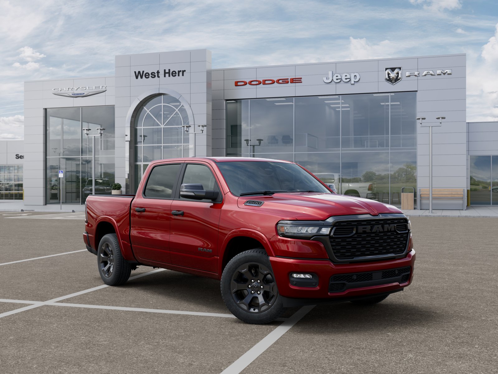 New 2026 Molten Red Pearl-Coat Exterior Ram RAM 1500 BIG HORN CREW CAB 4X4 image 5