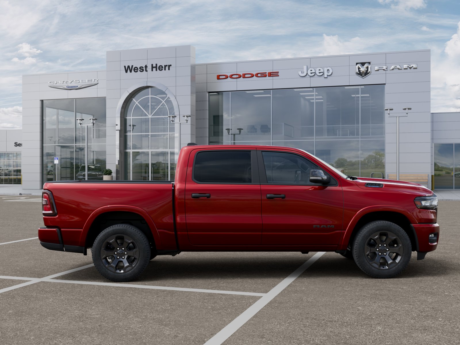 New 2026 Molten Red Pearl-Coat Exterior Ram RAM 1500 BIG HORN CREW CAB 4X4 image 21