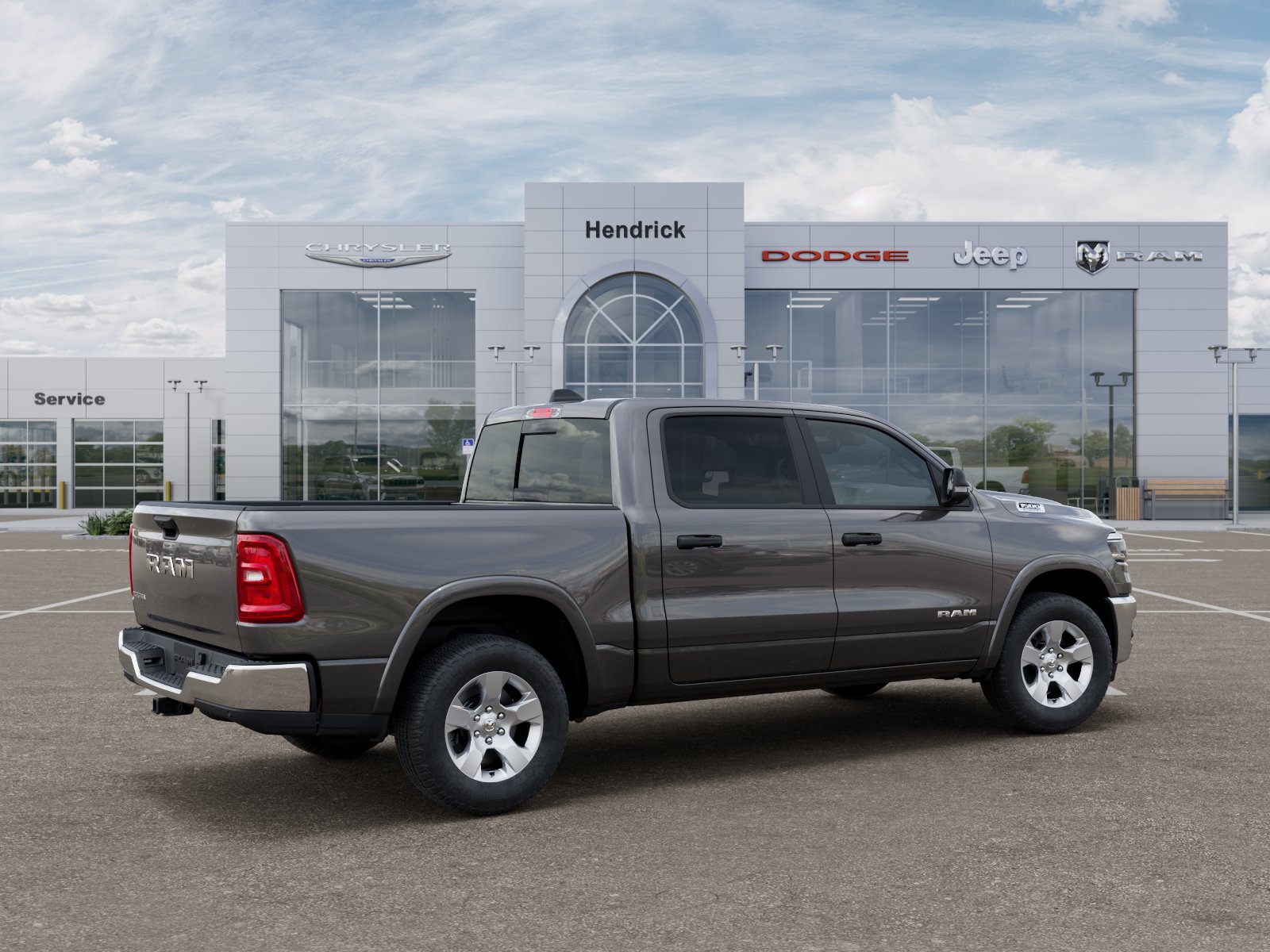 New 2026 Granite Crystal Metallic Clear-Coat Exterior Paint RAM Big Horn image 38