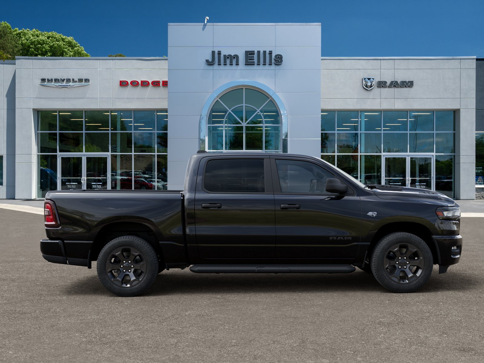 New 2026 Diamond Black Crystal Pearl-Coat Exterior Paint RAM Tradesman image 47