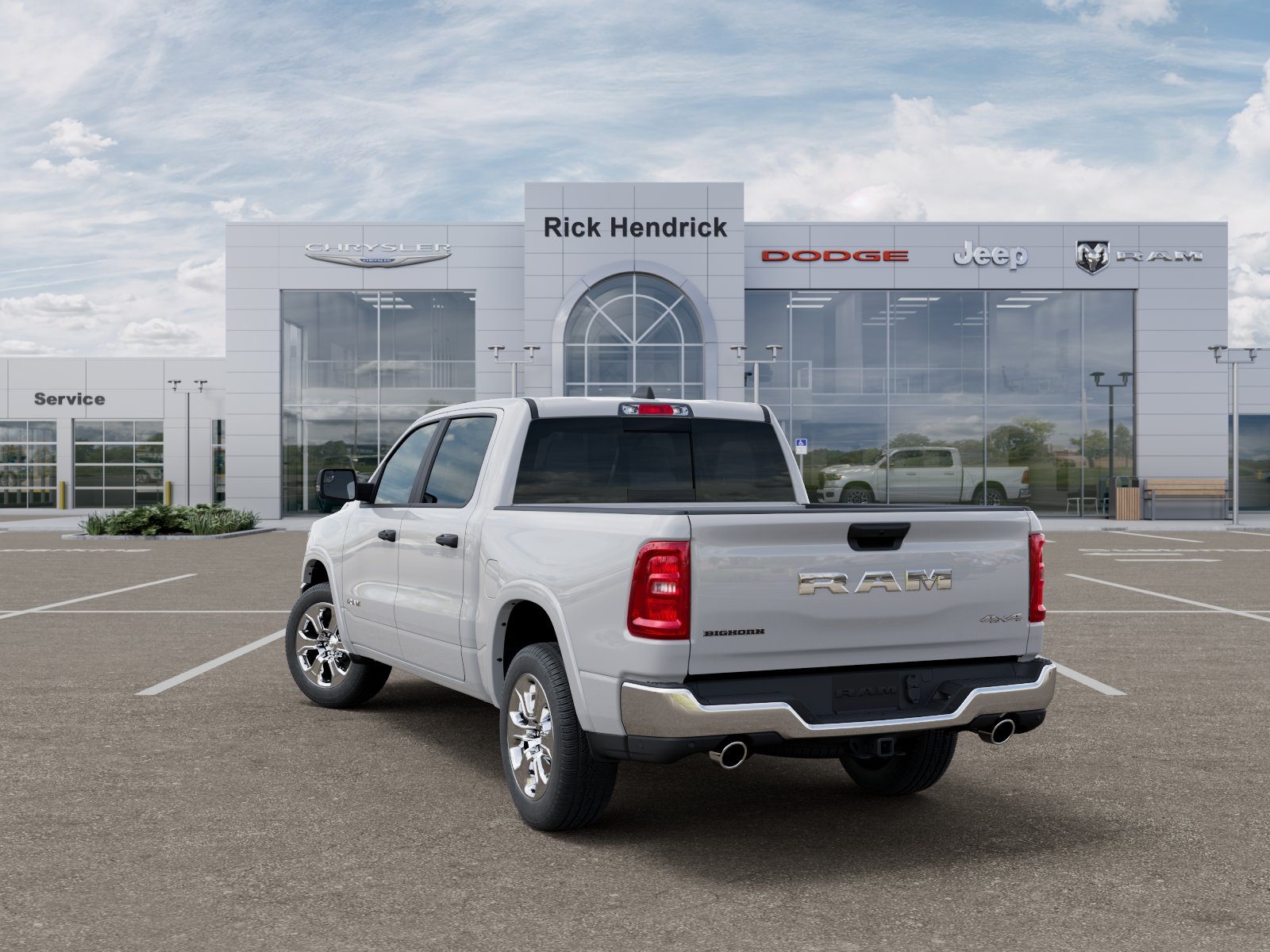 New 2026 Bright White Clearcoat RAM Big Horn image 38