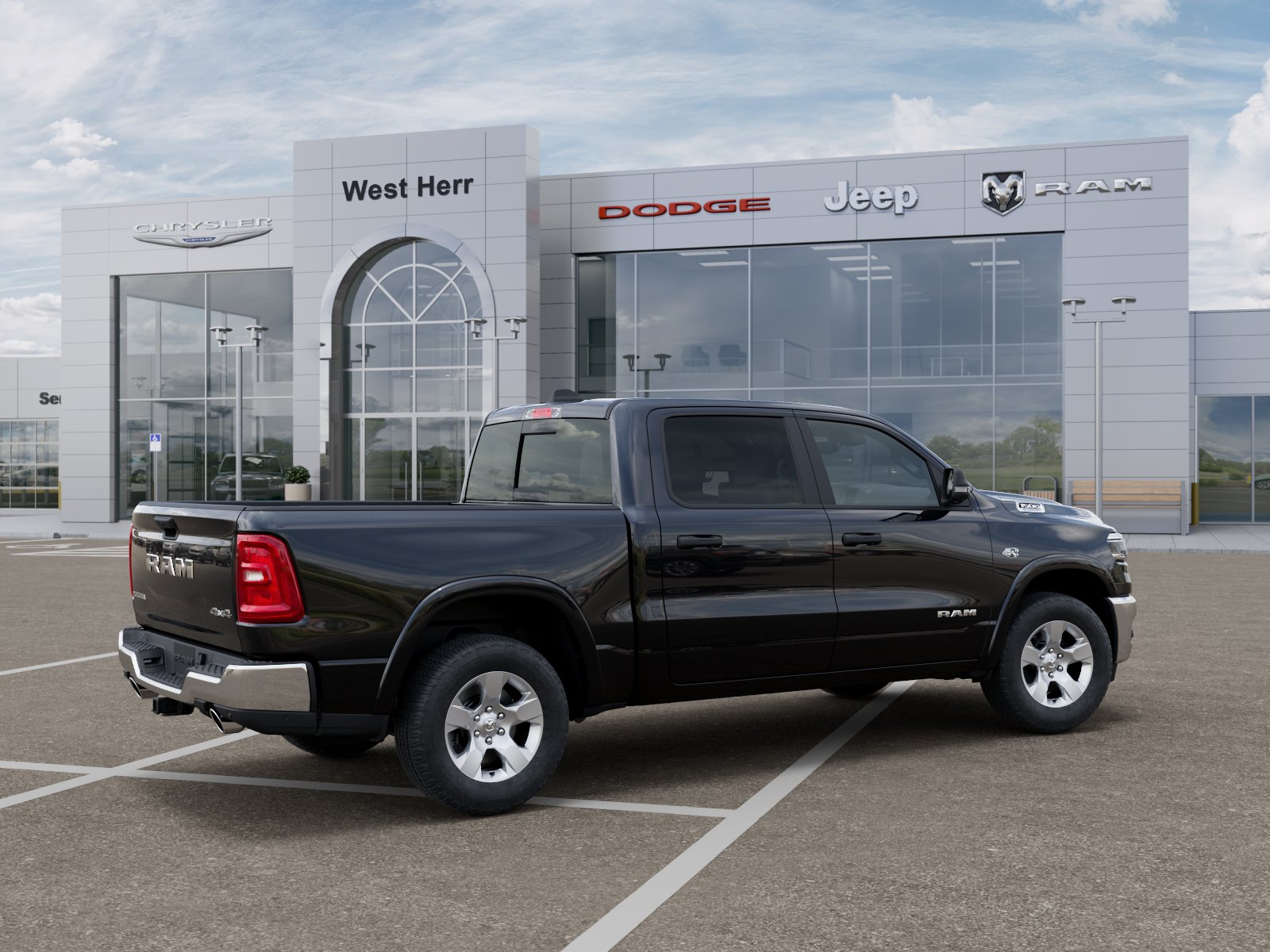New 2026 Diamond Black Crystal Pearl-Co Ram RAM 1500 BIG HORN CREW CAB 4X4 image 4
