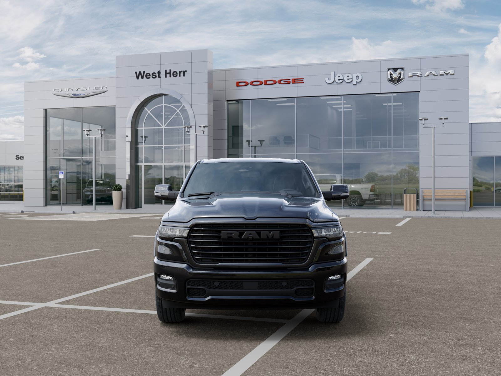 New 2026 Diamond Black Crystal Pearl-Coat Exterior Paint RAM RAM 1500 LARAMIE CREW CAB 4X4 image 106