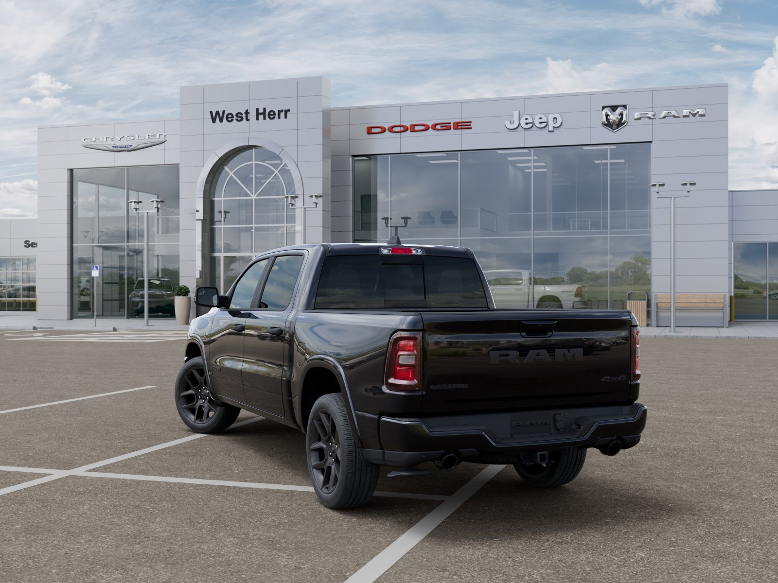 New 2026 Diamond Black Crystal Pearl-Coat Exterior Paint RAM RAM 1500 LARAMIE CREW CAB 4X4 image 103