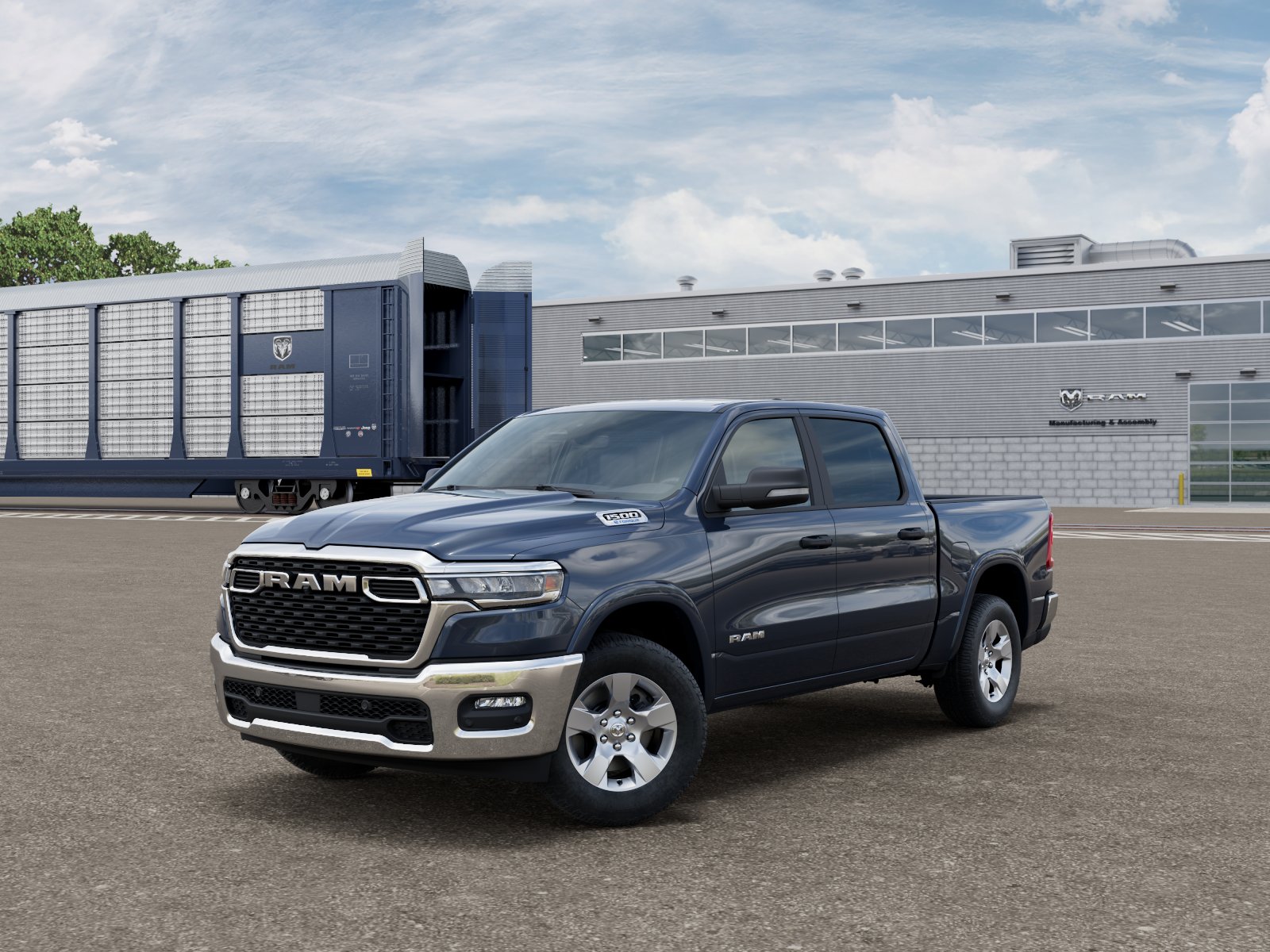 New 2026 Forged Blue Metallic Exterior Paint RAM RAM 1500 BIG HORN CREW CAB 4X4 image 101
