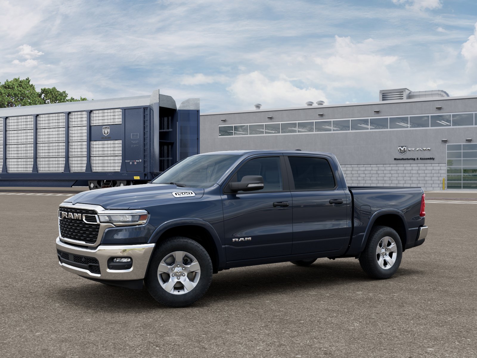 New 2026 Forged Blue Metallic Exterior Paint RAM RAM 1500 BIG HORN CREW CAB 4X4 image 102