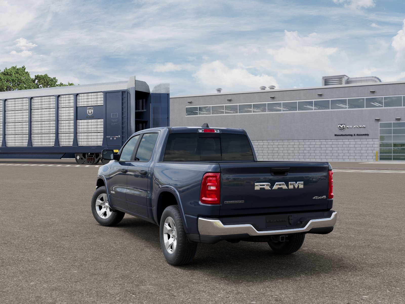 New 2026 Forged Blue Metallic Exterior Paint RAM RAM 1500 BIG HORN CREW CAB 4X4 image 103