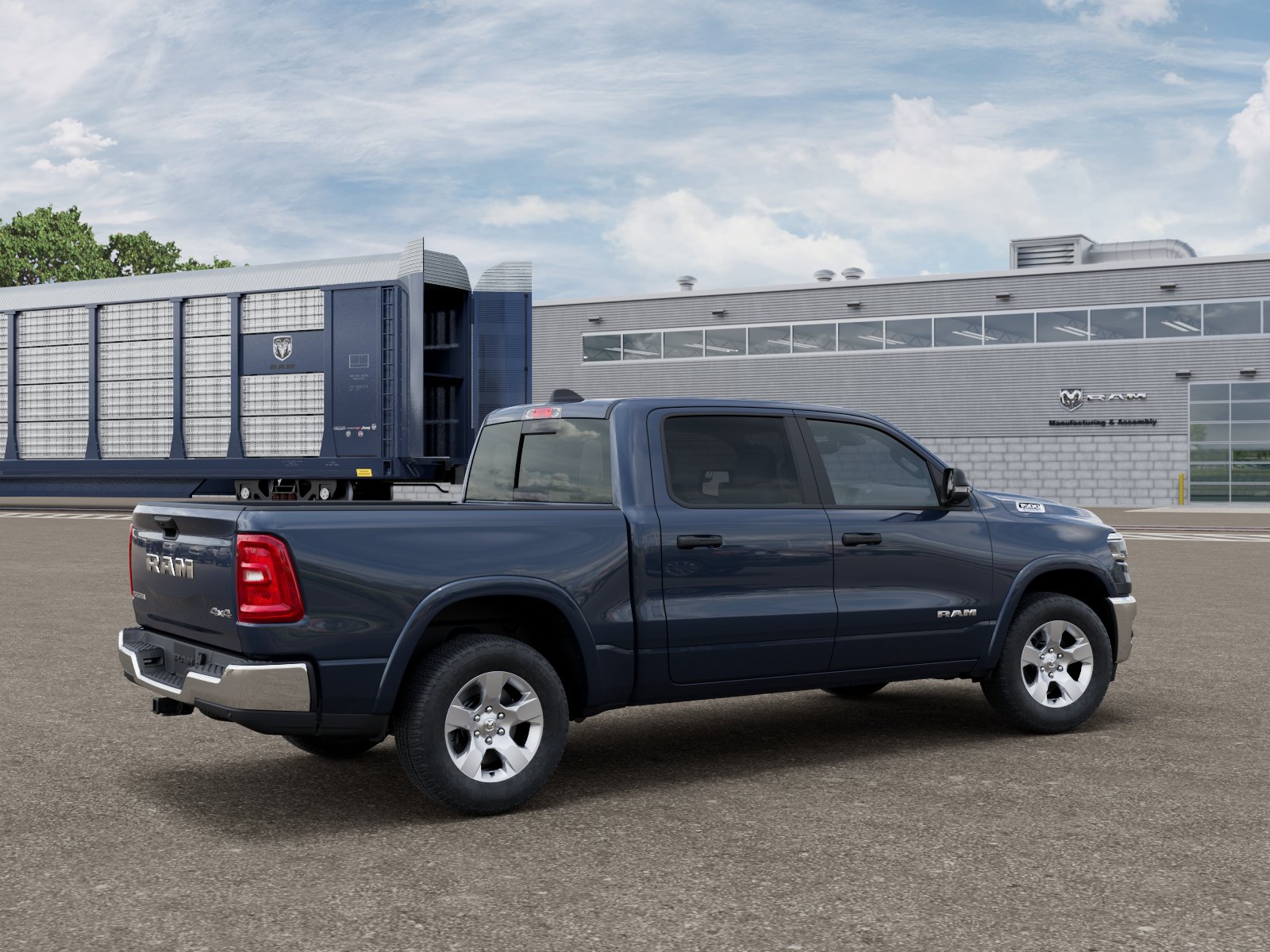 New 2026 Forged Blue Metallic Exterior Paint RAM RAM 1500 BIG HORN CREW CAB 4X4 image 104