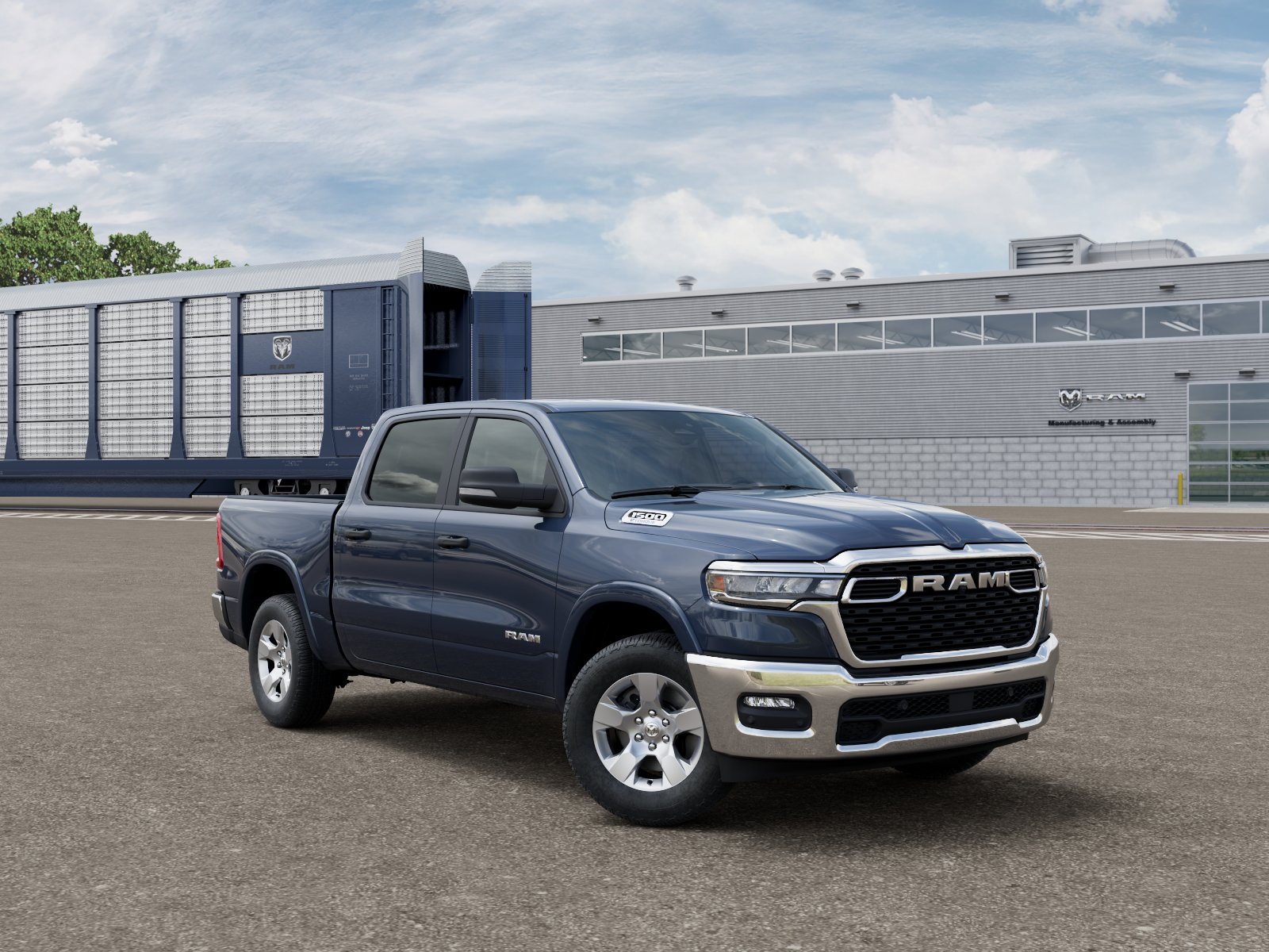 New 2026 Forged Blue Metallic Exterior Paint RAM RAM 1500 BIG HORN CREW CAB 4X4 image 105