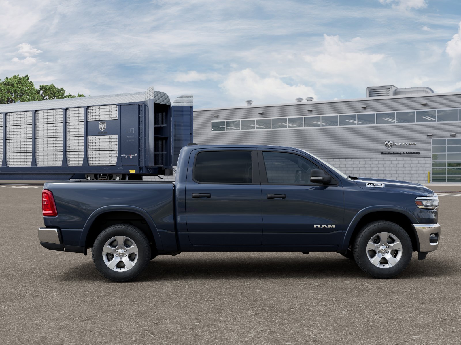 New 2026 Forged Blue Metallic Exterior Paint RAM RAM 1500 BIG HORN CREW CAB 4X4 image 121