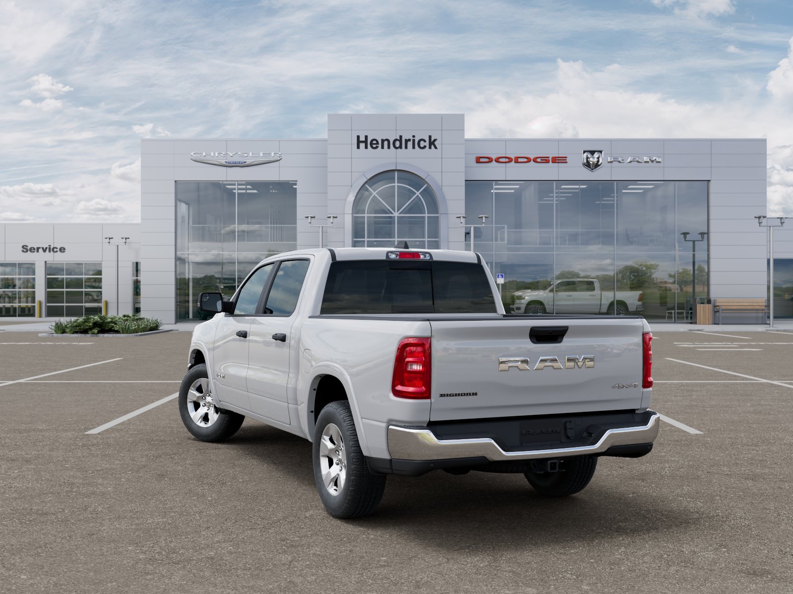 New 2026 Bright White Clear-Coat Exterior Paint RAM Big Horn image 38