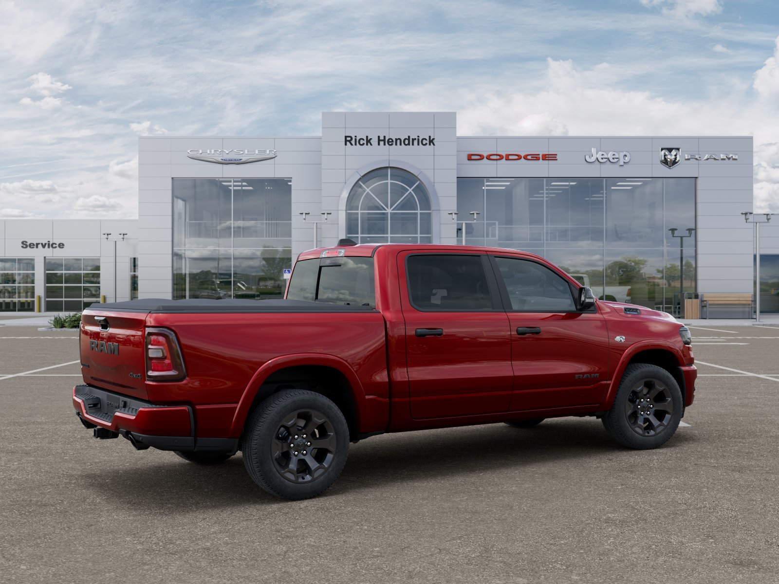 New 2026 Molten Red Pearl-Coat Exterior Paint RAM Big Horn image 32