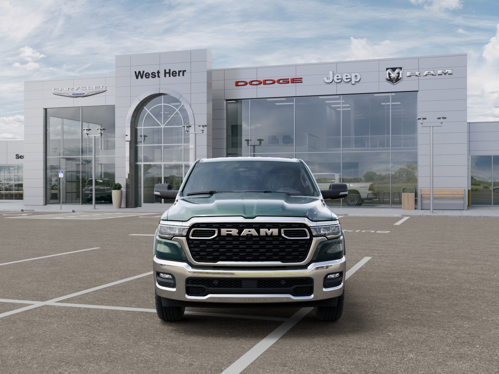 New 2026 Serrano-Green Metallic Exterio Ram RAM 1500 BIG HORN CREW CAB 4X4 image 6