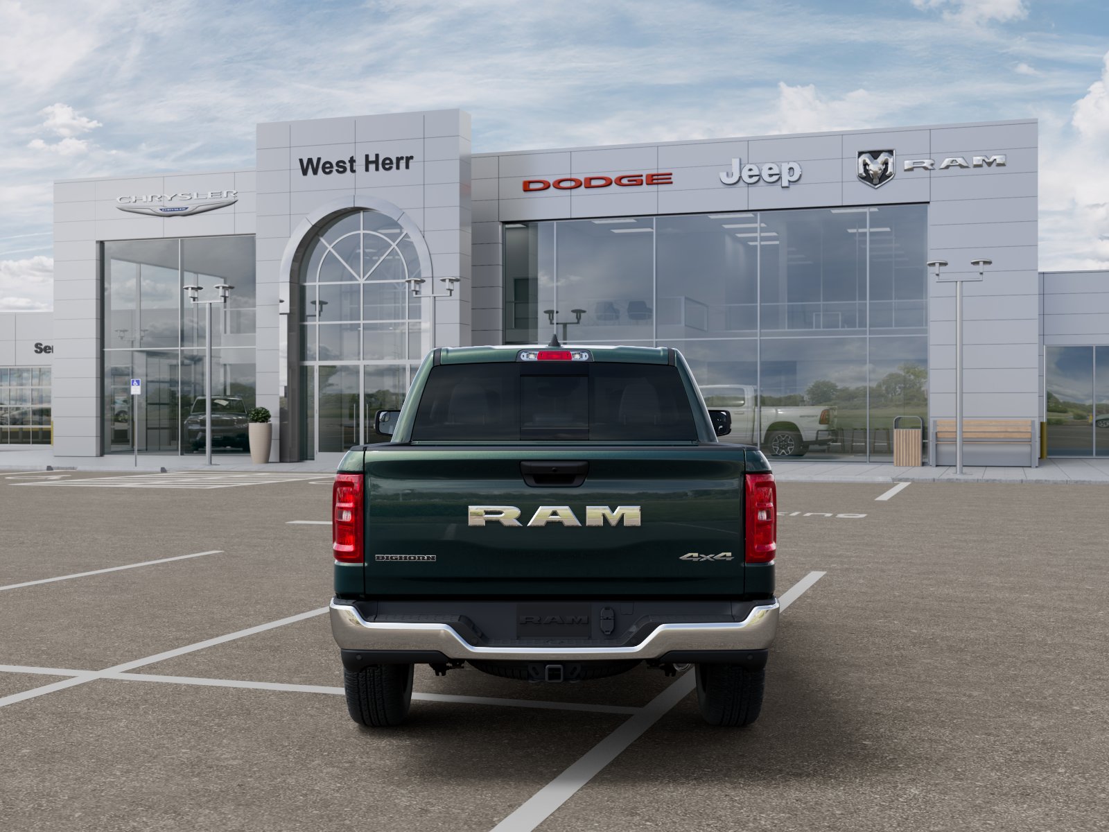 New 2026 Serrano-Green Metallic Exterio Ram RAM 1500 BIG HORN CREW CAB 4X4 image 7