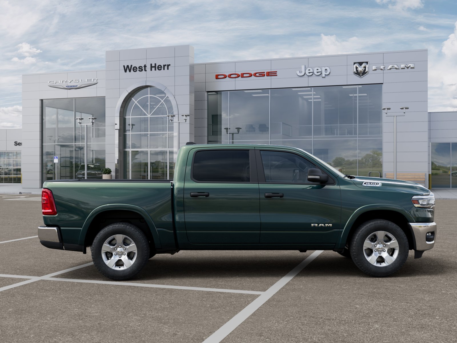 New 2026 Serrano-Green Metallic Exterio Ram RAM 1500 BIG HORN CREW CAB 4X4 image 21