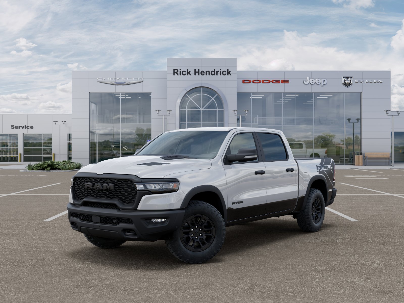 New 2026 Bright White Clear-Coat Exterior Paint RAM Rebel image 36