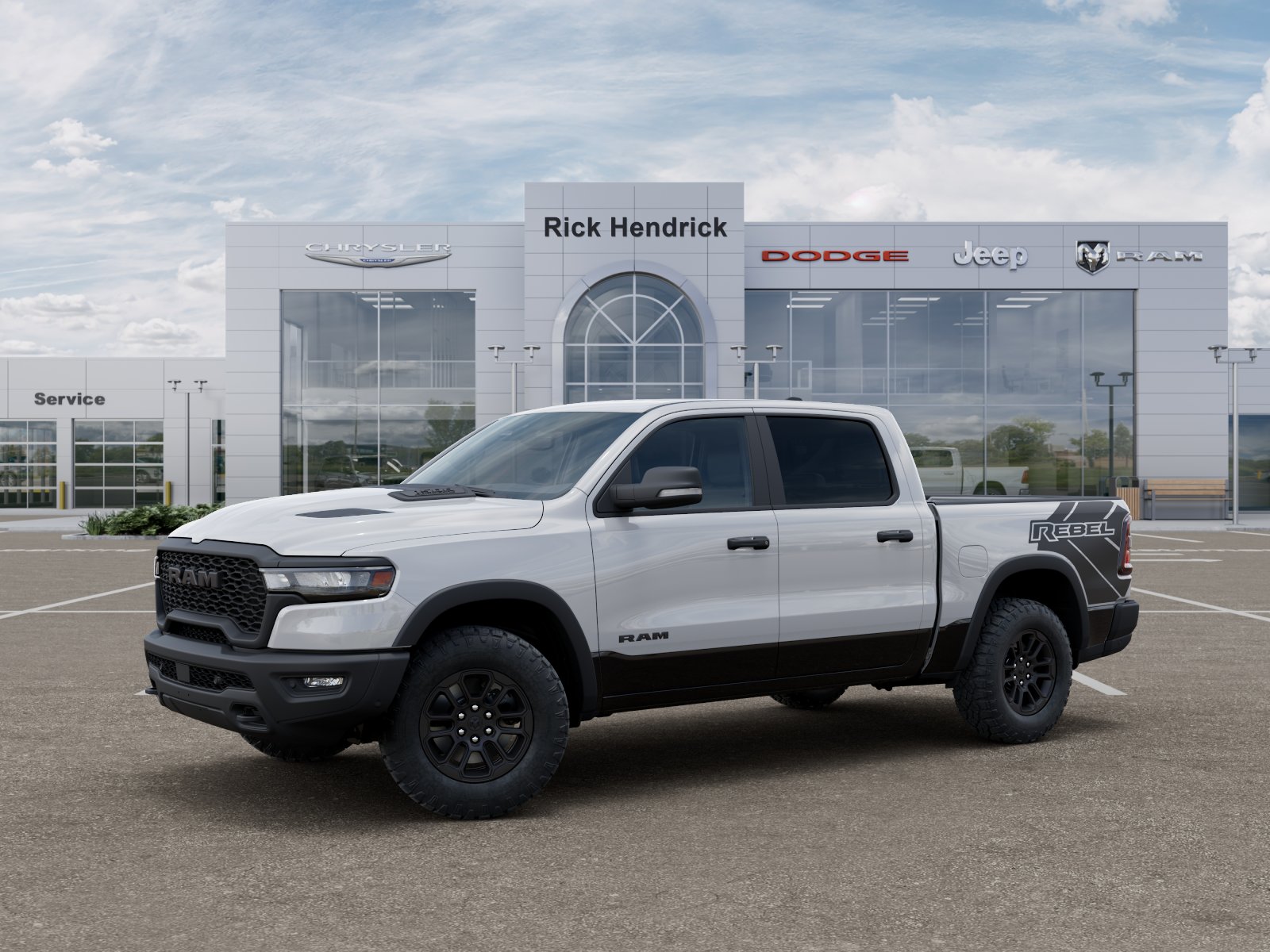 New 2026 Bright White Clear-Coat Exterior Paint RAM Rebel image 37