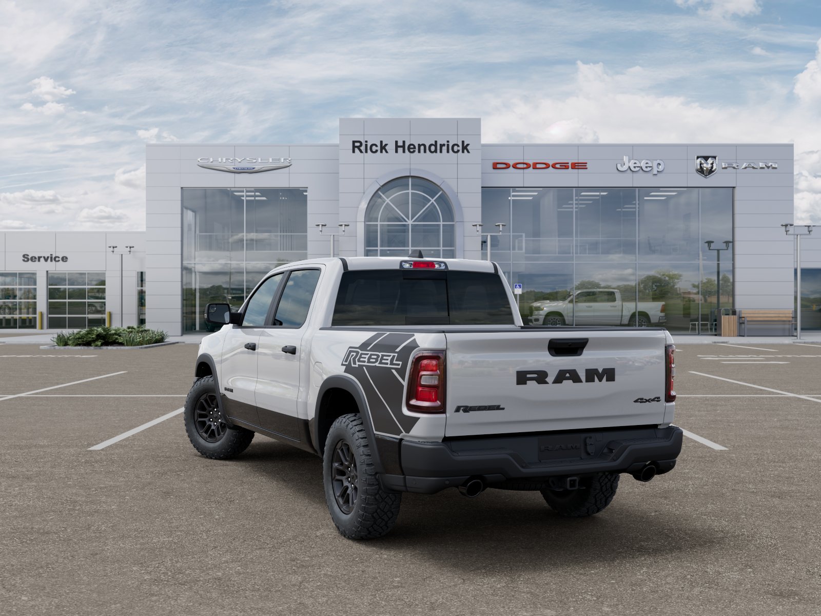 New 2026 Bright White Clear-Coat Exterior Paint RAM Rebel image 38