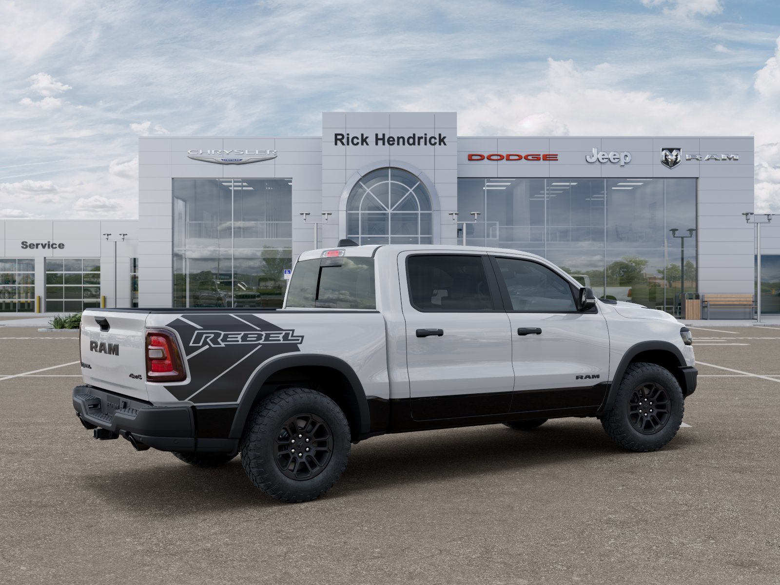 New 2026 Bright White Clear-Coat Exterior Paint RAM Rebel image 39