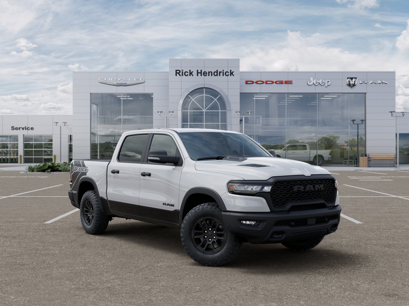 New 2026 Bright White Clear-Coat Exterior Paint RAM Rebel image 40