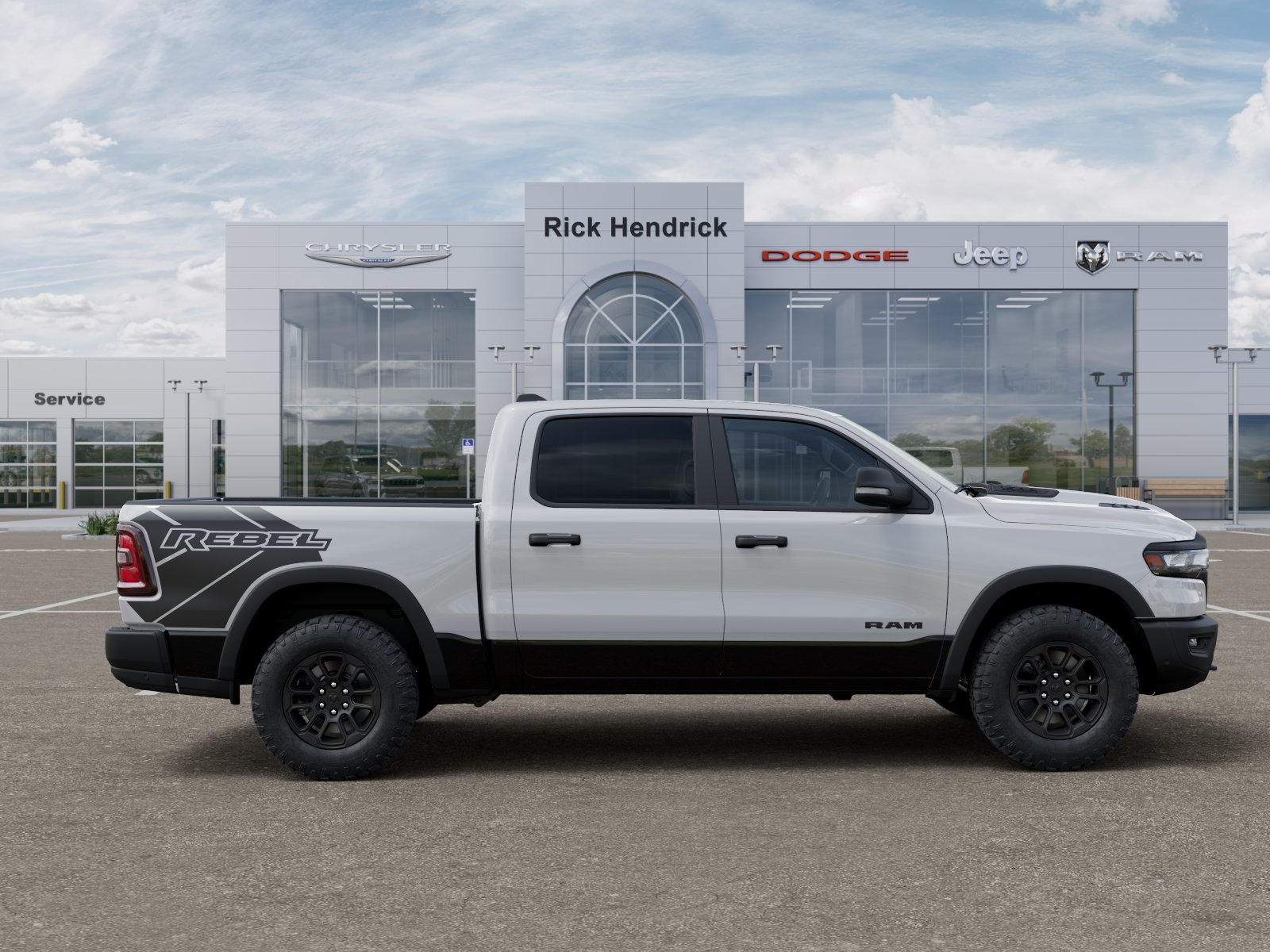 New 2026 Bright White Clear-Coat Exterior Paint RAM Rebel image 56