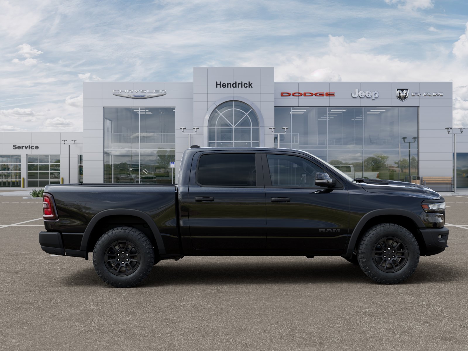 New 2026 Diamond Black Crystal Pearl-Coat Exterior Paint RAM Rebel image 58