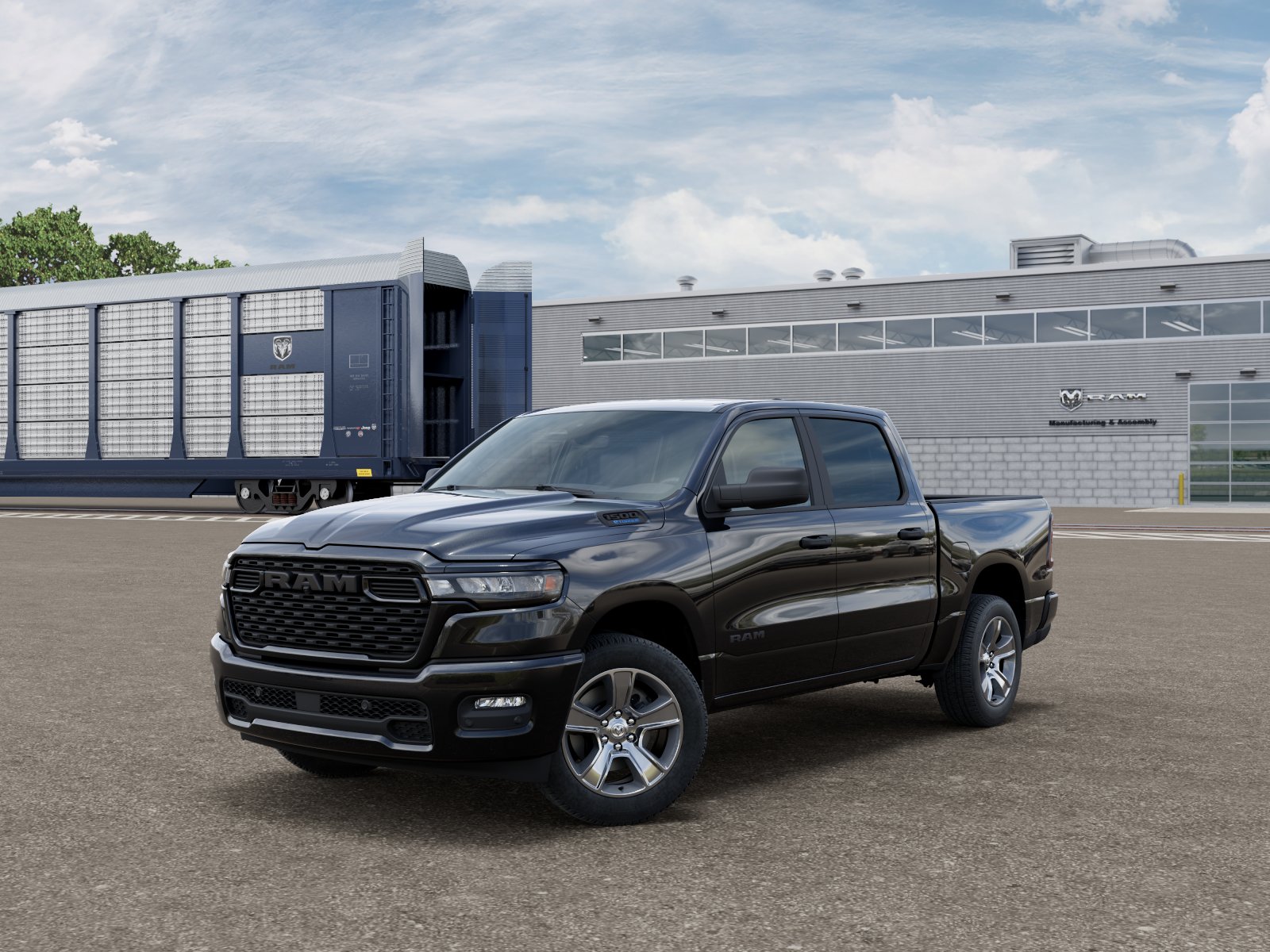 New 2026 Diamond Black Crystal Pearlcoat RAM Express image 2