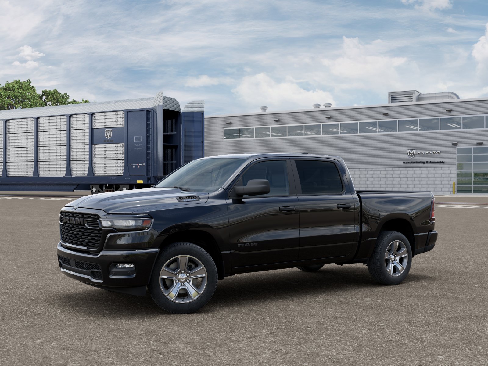 New 2026 Diamond Black Crystal Pearlcoat RAM Express image 3