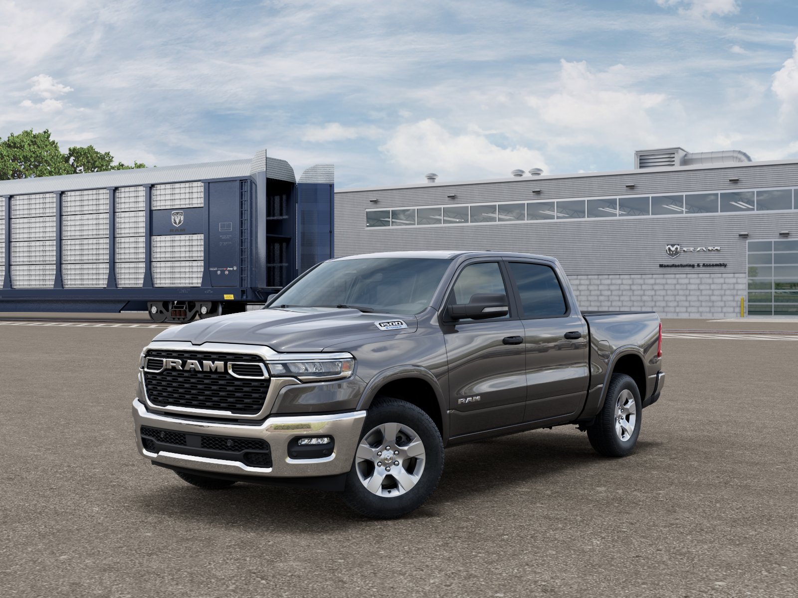 New 2026 Granite Crystal Metallic Clear-Coat Exterior Paint RAM RAM 1500 BIG HORN CREW CAB 4X4 image 101