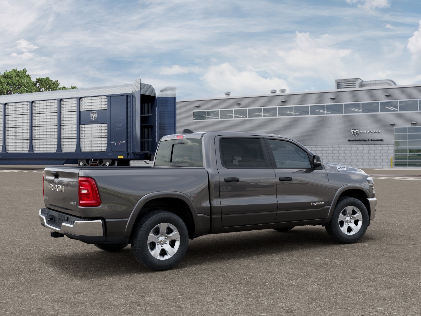 New 2026 Granite Crystal Metallic Clear-Coat Exterior Paint RAM RAM 1500 BIG HORN CREW CAB 4X4 image 104