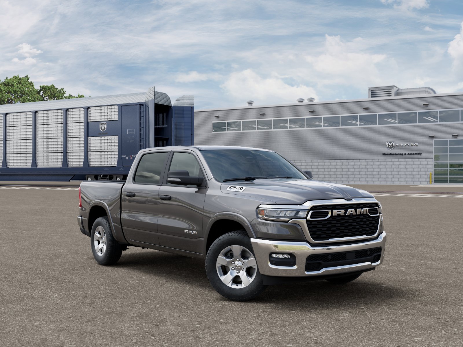 New 2026 Granite Crystal Metallic Clear-Coat Exterior Paint RAM RAM 1500 BIG HORN CREW CAB 4X4 image 105