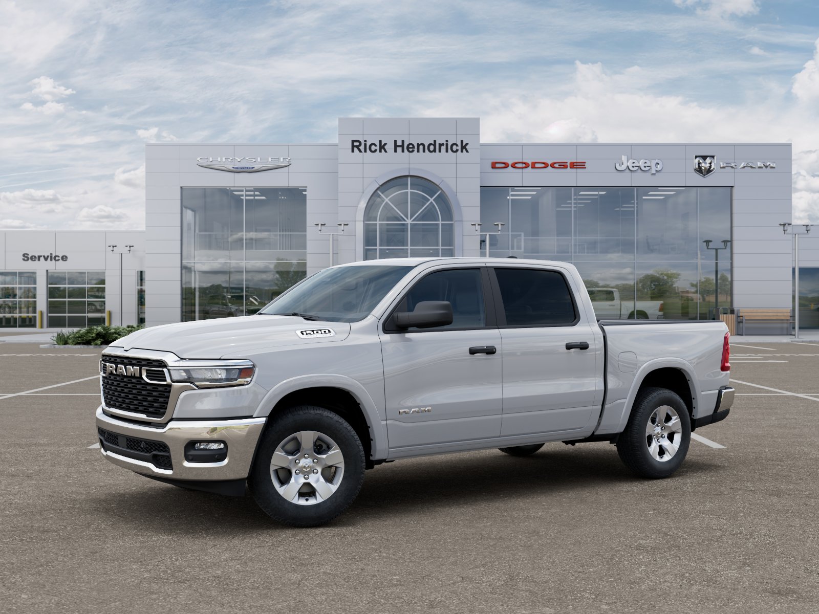 New 2026 Bright White Clear-Coat Exterior Paint RAM Big Horn image 38