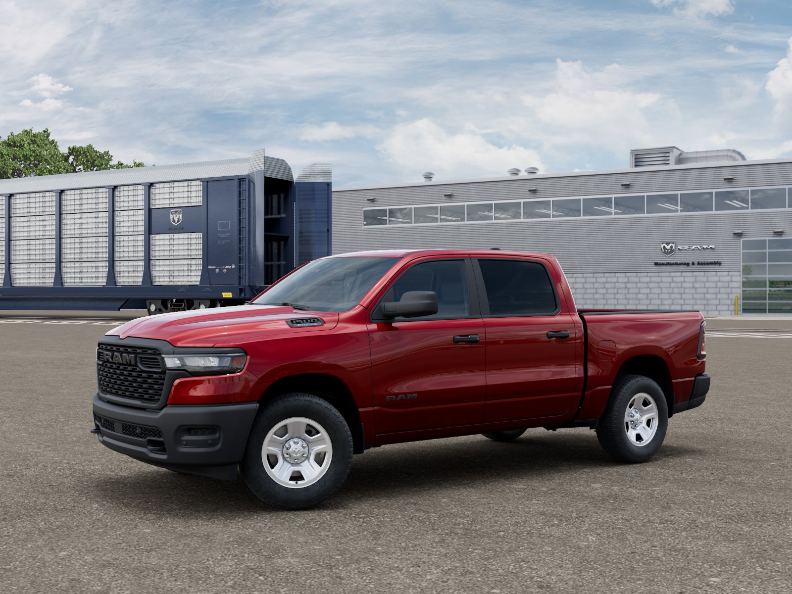 New 2026 Molten Red Pearl-Coat Exterior Paint RAM Tradesman image 3