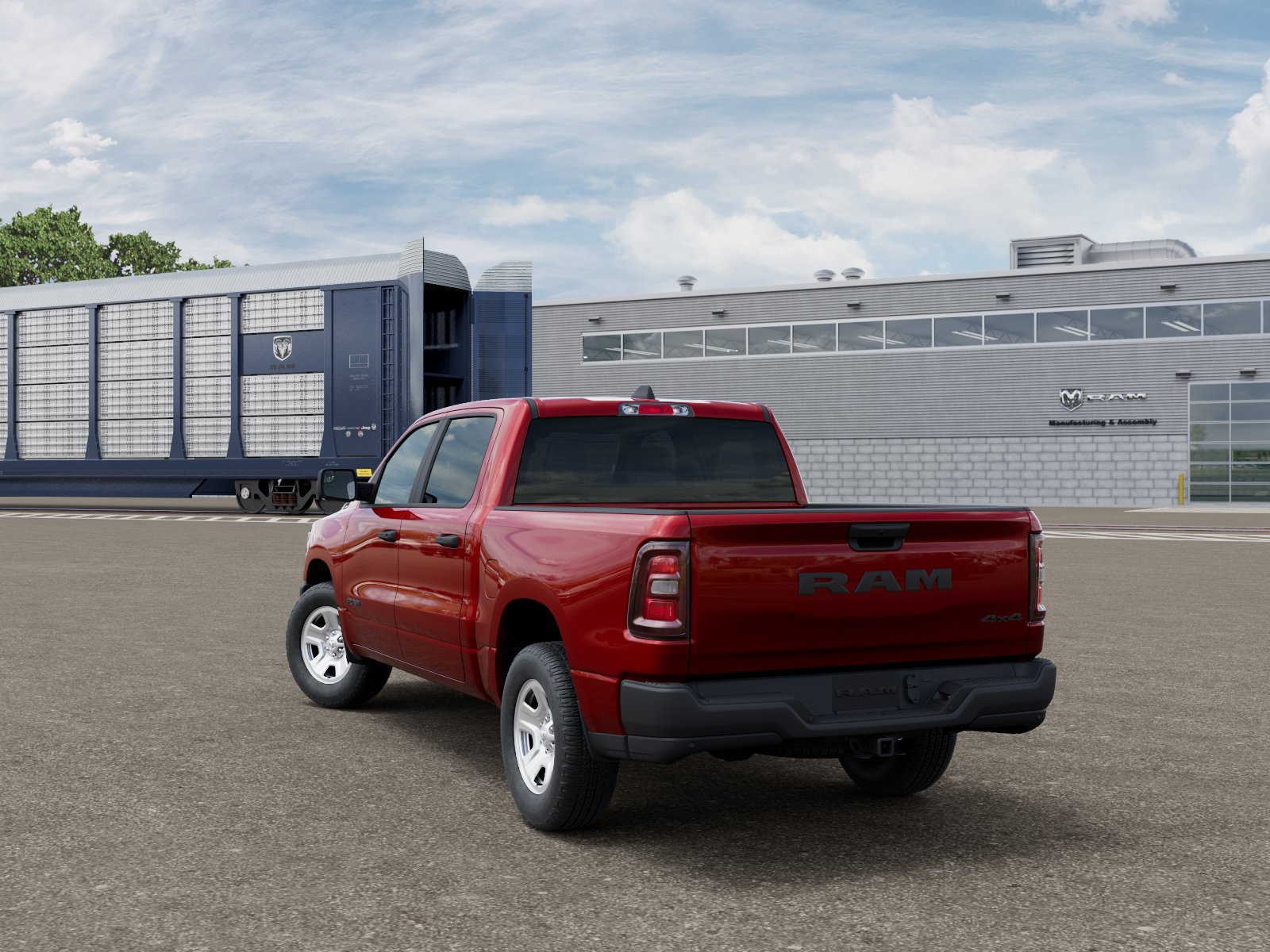 New 2026 Molten Red Pearl-Coat Exterior Paint RAM Tradesman image 4