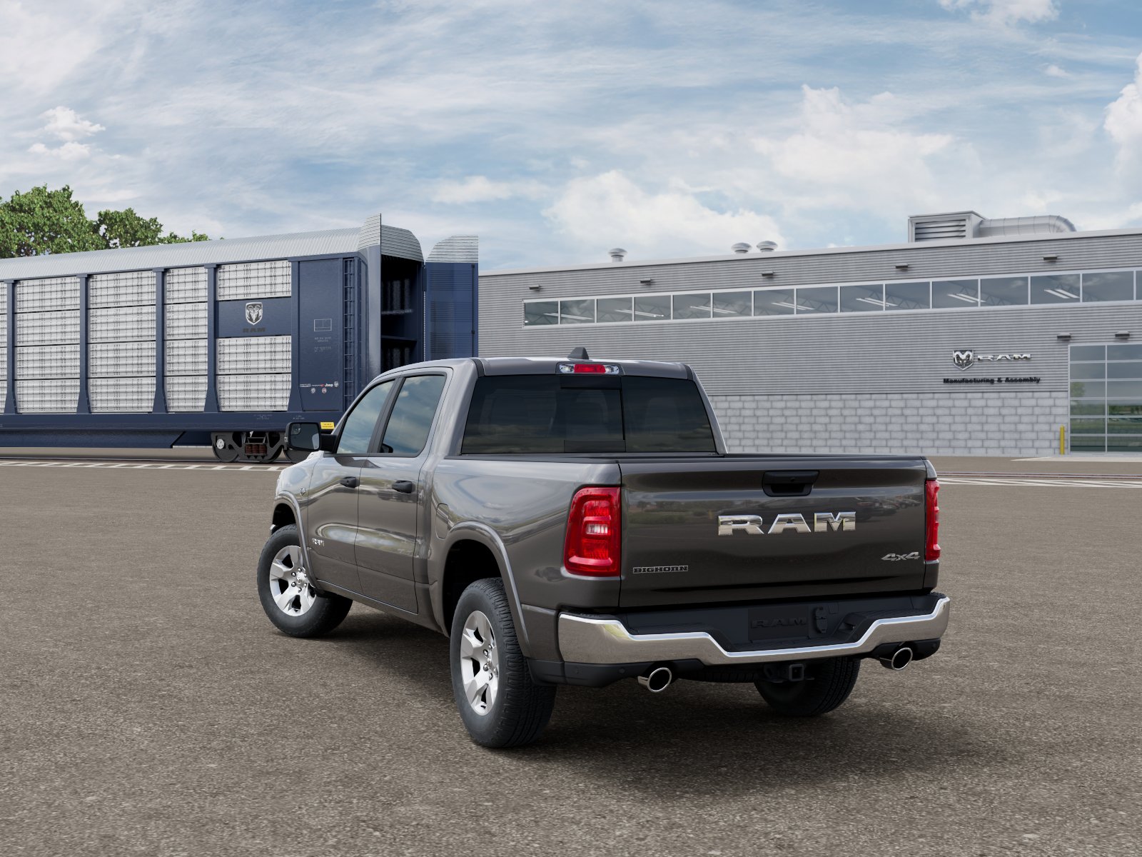New 2026 Granite Crystal Metallic Clear Ram RAM 1500 BIG HORN CREW CAB 4X4 image 3