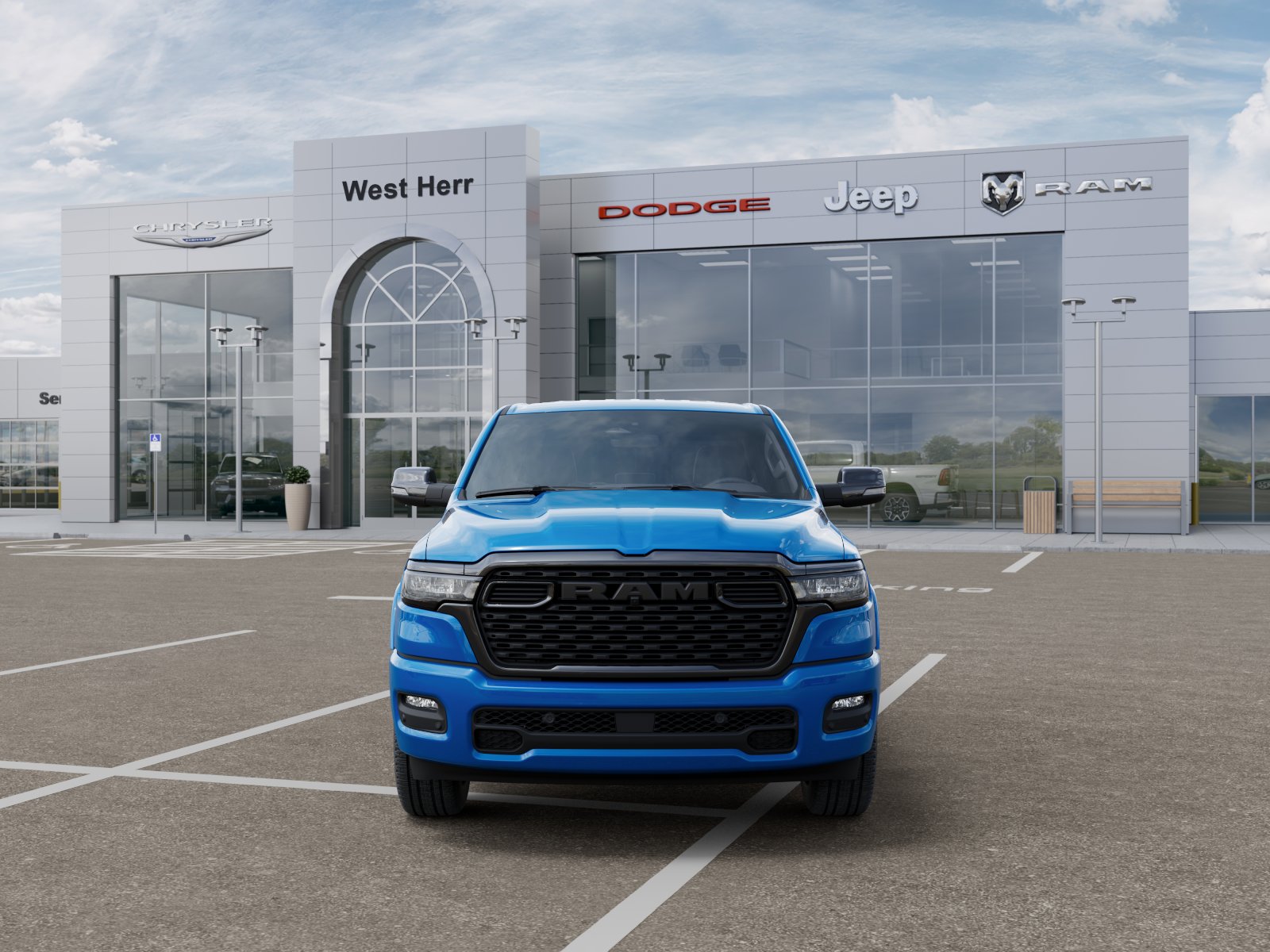 New 2026 Hydro Blue Pearl-Coat Exterior Paint RAM RAM 1500 BIG HORN CREW CAB 4X4 image 106