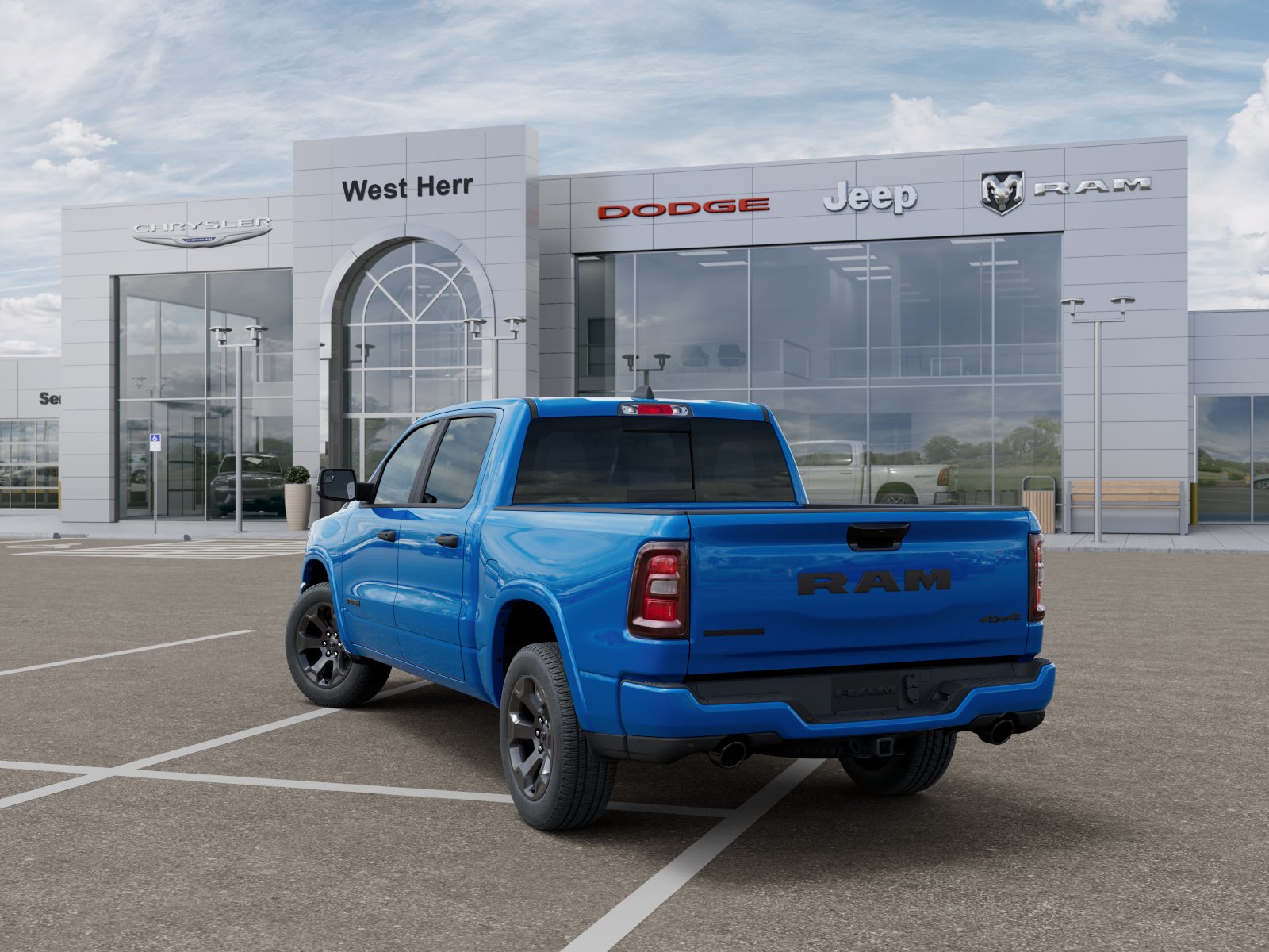 New 2026 Hydro Blue Pearl-Coat Exterior Paint RAM RAM 1500 BIG HORN CREW CAB 4X4 image 103