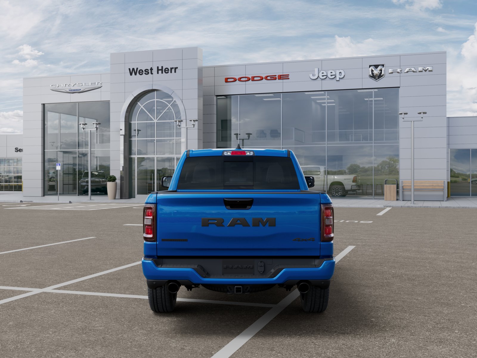New 2026 Hydro Blue Pearl-Coat Exterior Paint RAM RAM 1500 BIG HORN CREW CAB 4X4 image 107