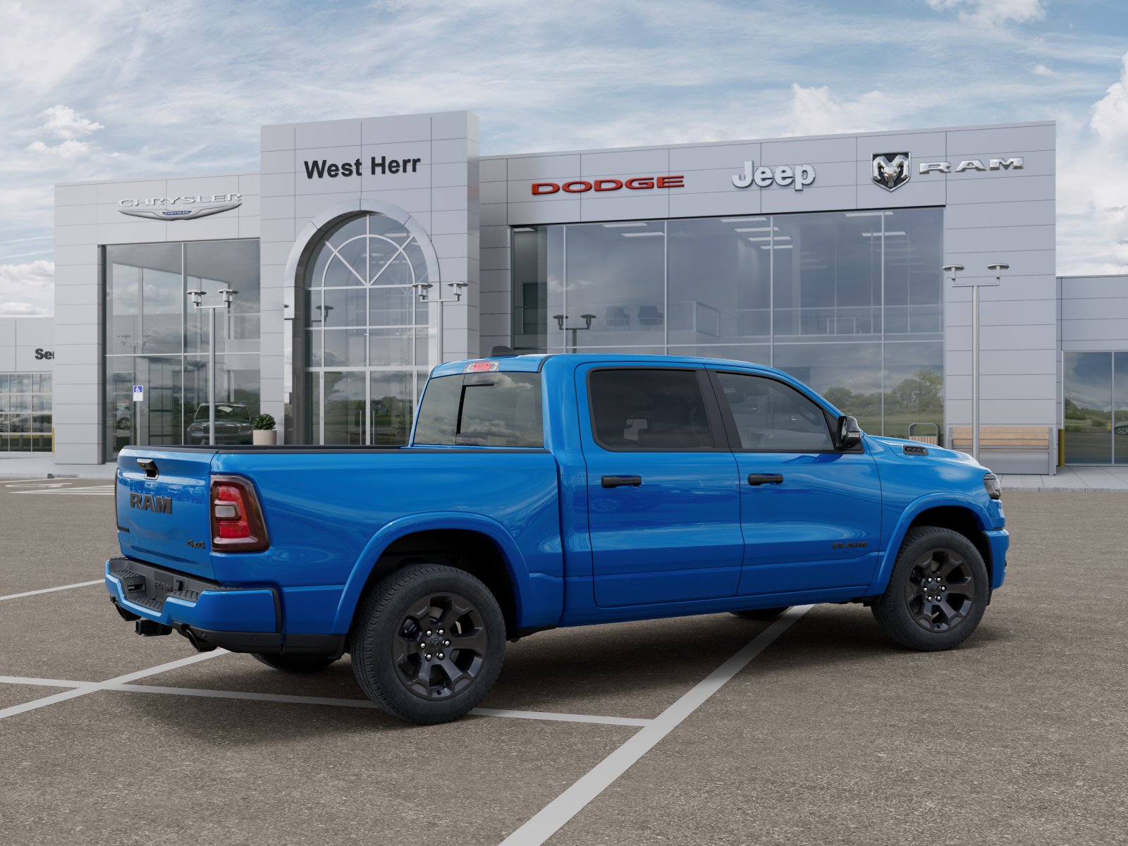 New 2026 Hydro Blue Pearl-Coat Exterior Paint RAM RAM 1500 BIG HORN CREW CAB 4X4 image 104