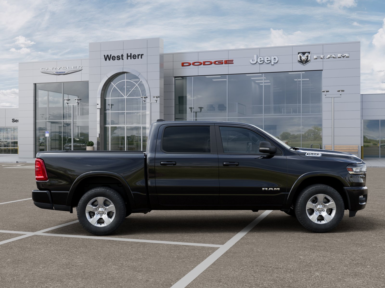 New 2026 Diamond Black Crystal Pearl-Coat Exterior Paint RAM Big Horn/Lone Star image 71
