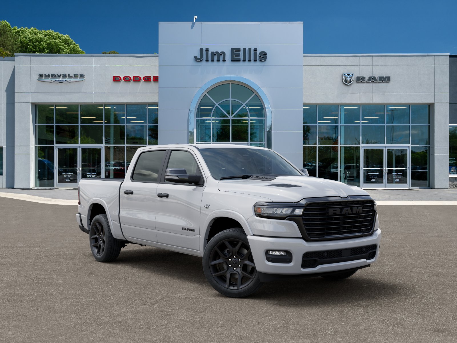 New 2026 Ivory White Tri-Coat Pearl-Coat Exterior Paint RAM Laramie image 31