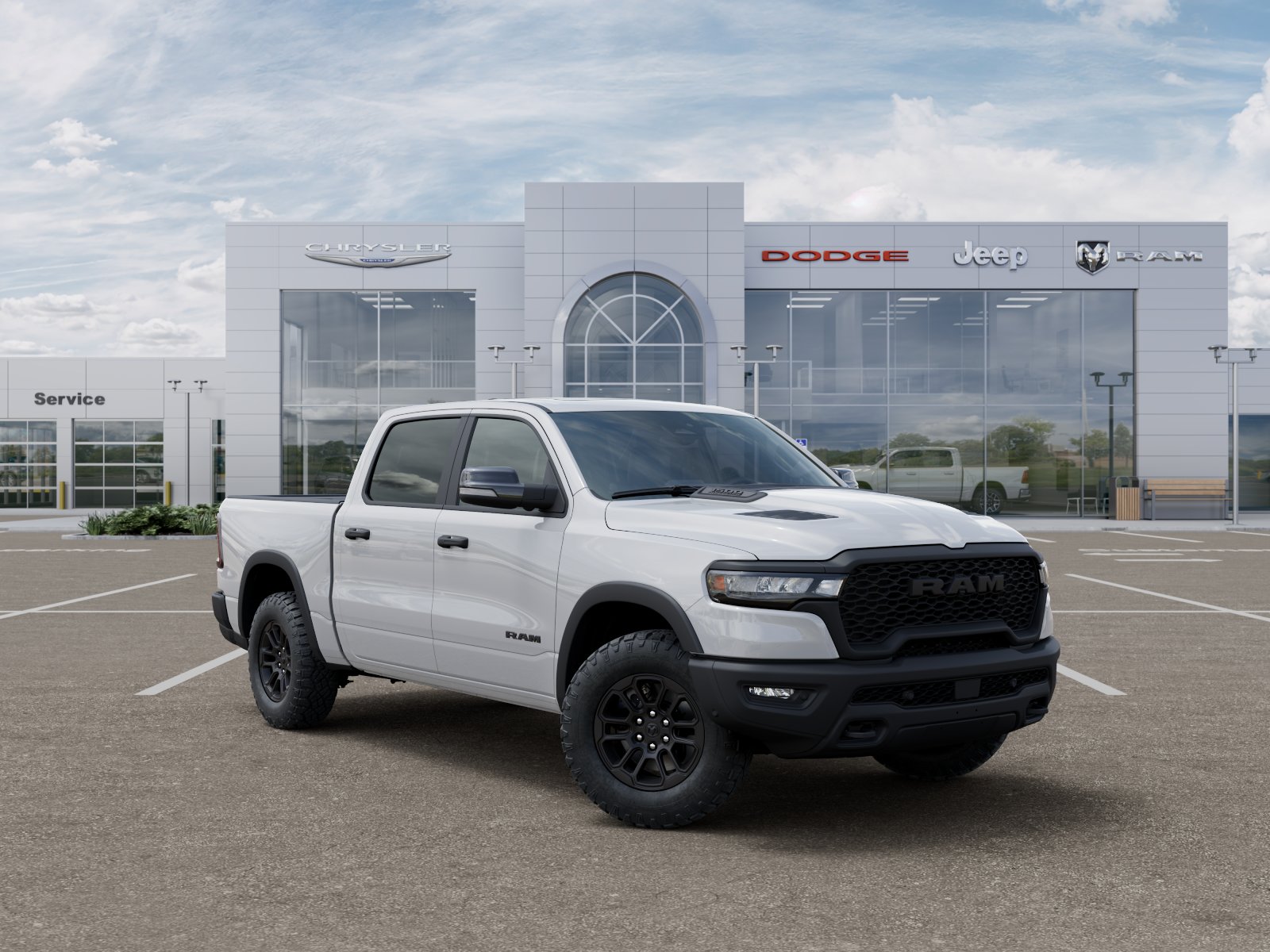 New 2026 Bright White Clear-Coat Exterior Paint RAM Rebel image 31