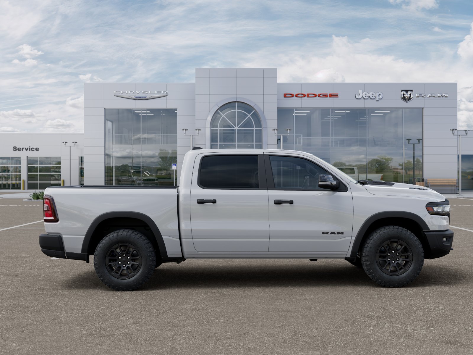 New 2026 Bright White Clear-Coat Exterior Paint RAM Rebel image 47