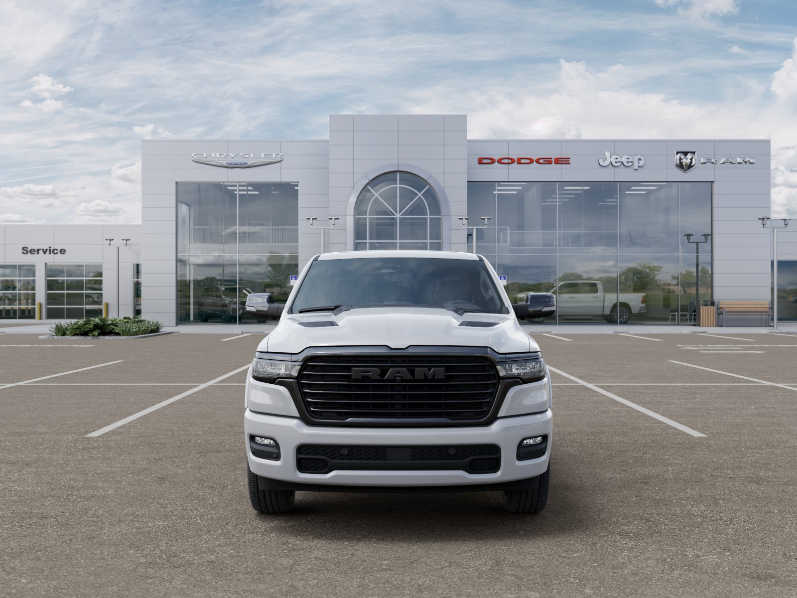 New 2026 Bright White Clear-Coat Exterior Paint RAM Laramie image 32