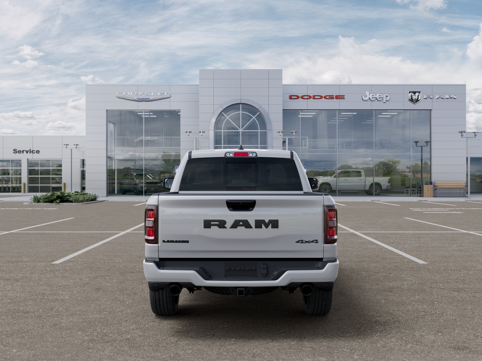 New 2026 Bright White Clear-Coat Exterior Paint RAM Laramie image 33