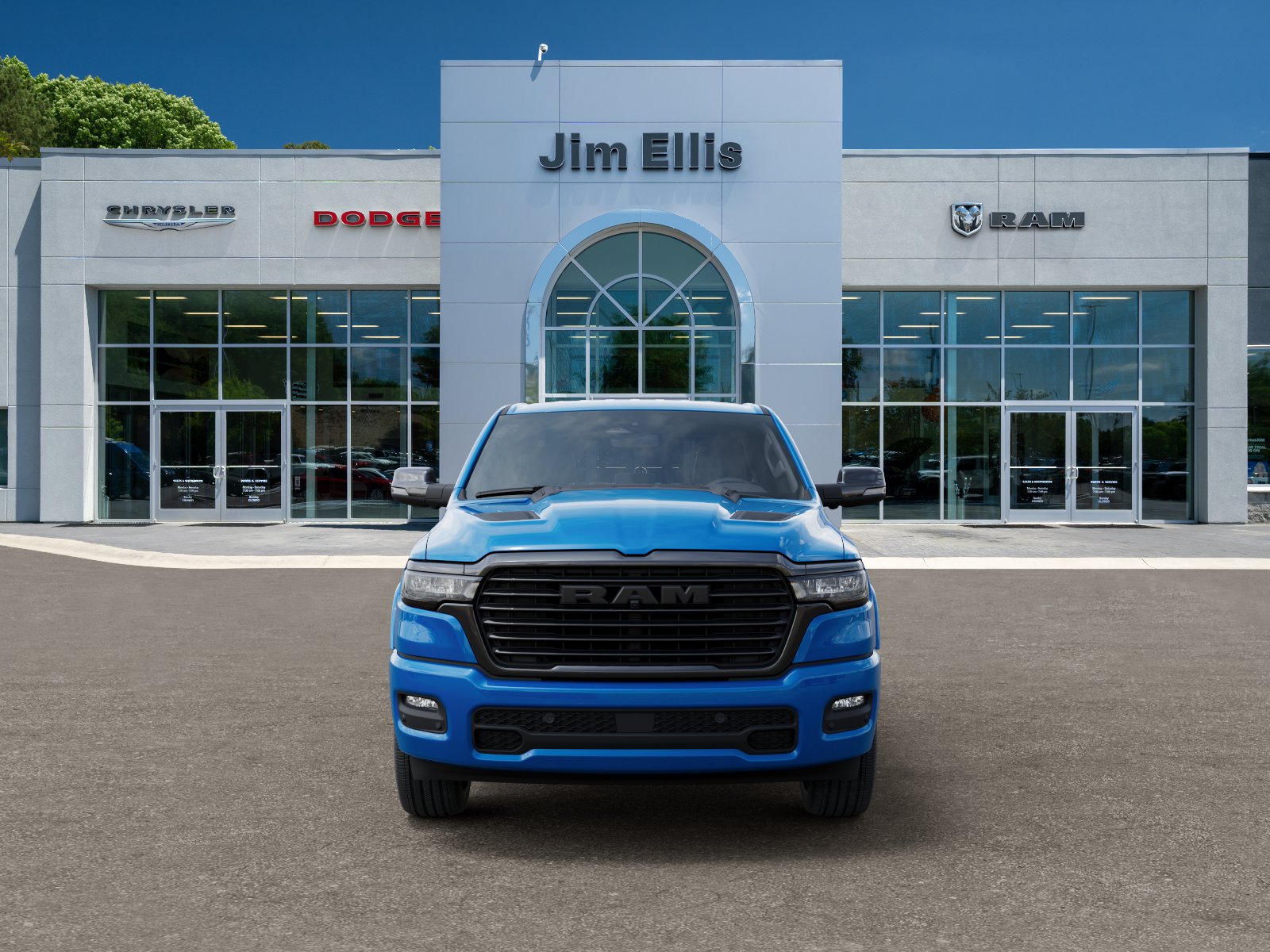 New 2026 Hydro Blue Pearl-Coat Exterior Paint RAM Laramie image 32