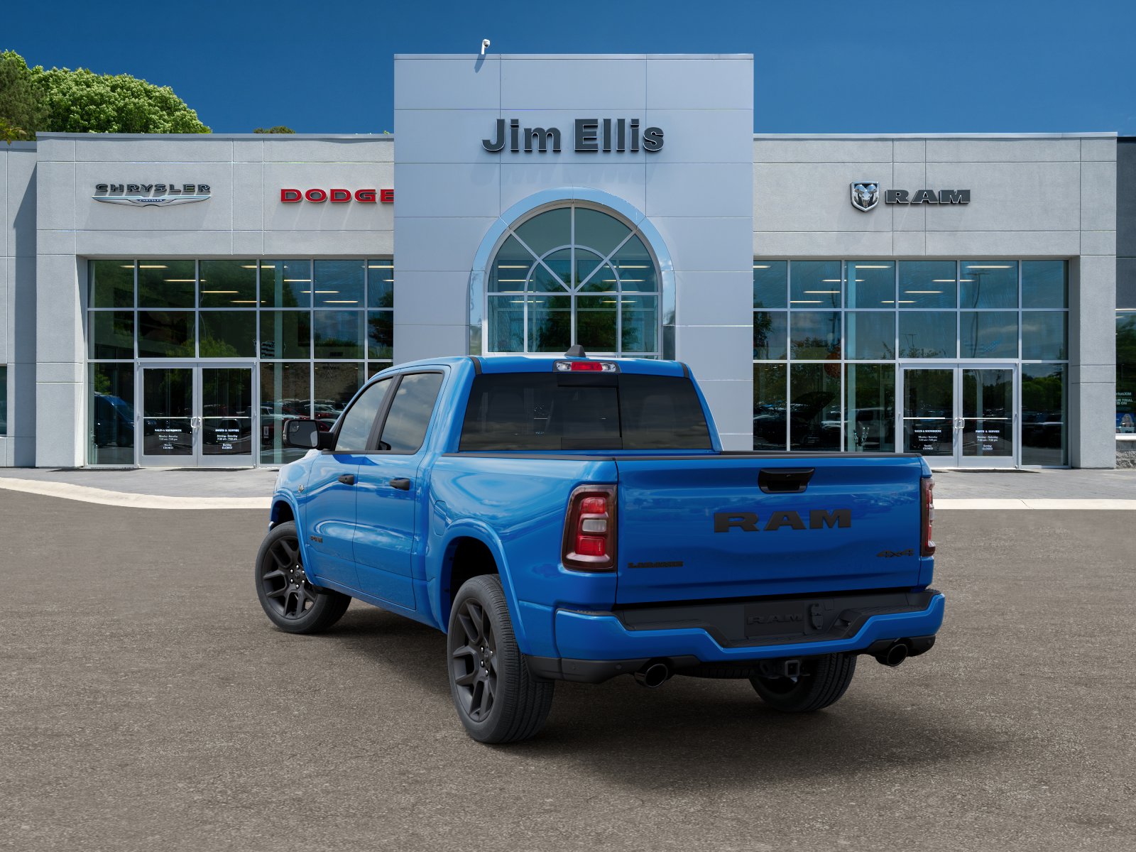 New 2026 Hydro Blue Pearl-Coat Exterior Paint RAM Laramie image 29