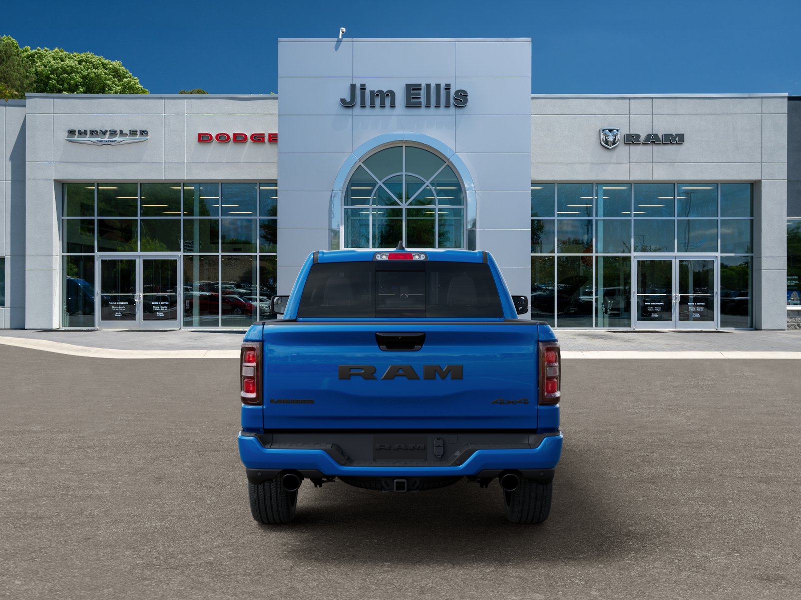 New 2026 Hydro Blue Pearl-Coat Exterior Paint RAM Laramie image 33